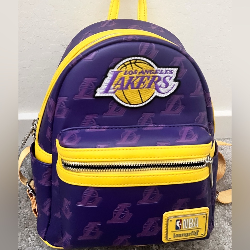 Loungefly NBA Purple and Yellow Backpack